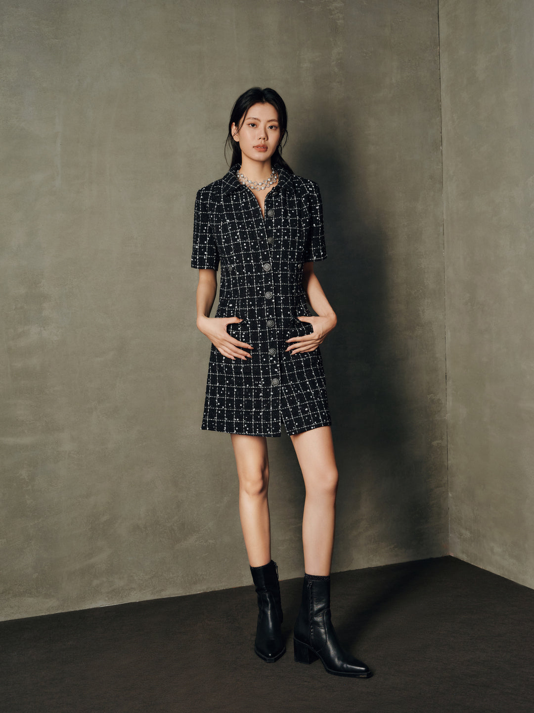 BLAACK WOMAN G2000女裝BLAACK Cotton Blend連身裙